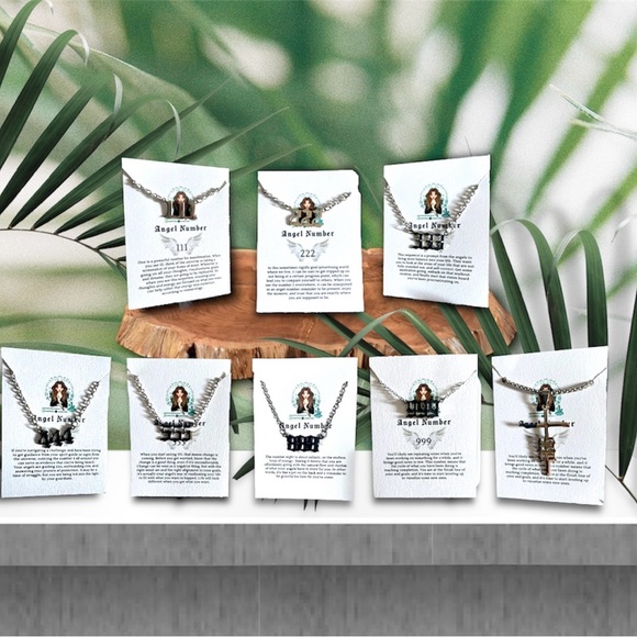 Angel Number Pendant Necklace - Picture 2 of 11